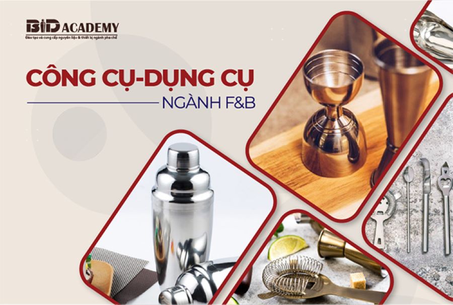 Các dụng cụ pha chế cơ bản